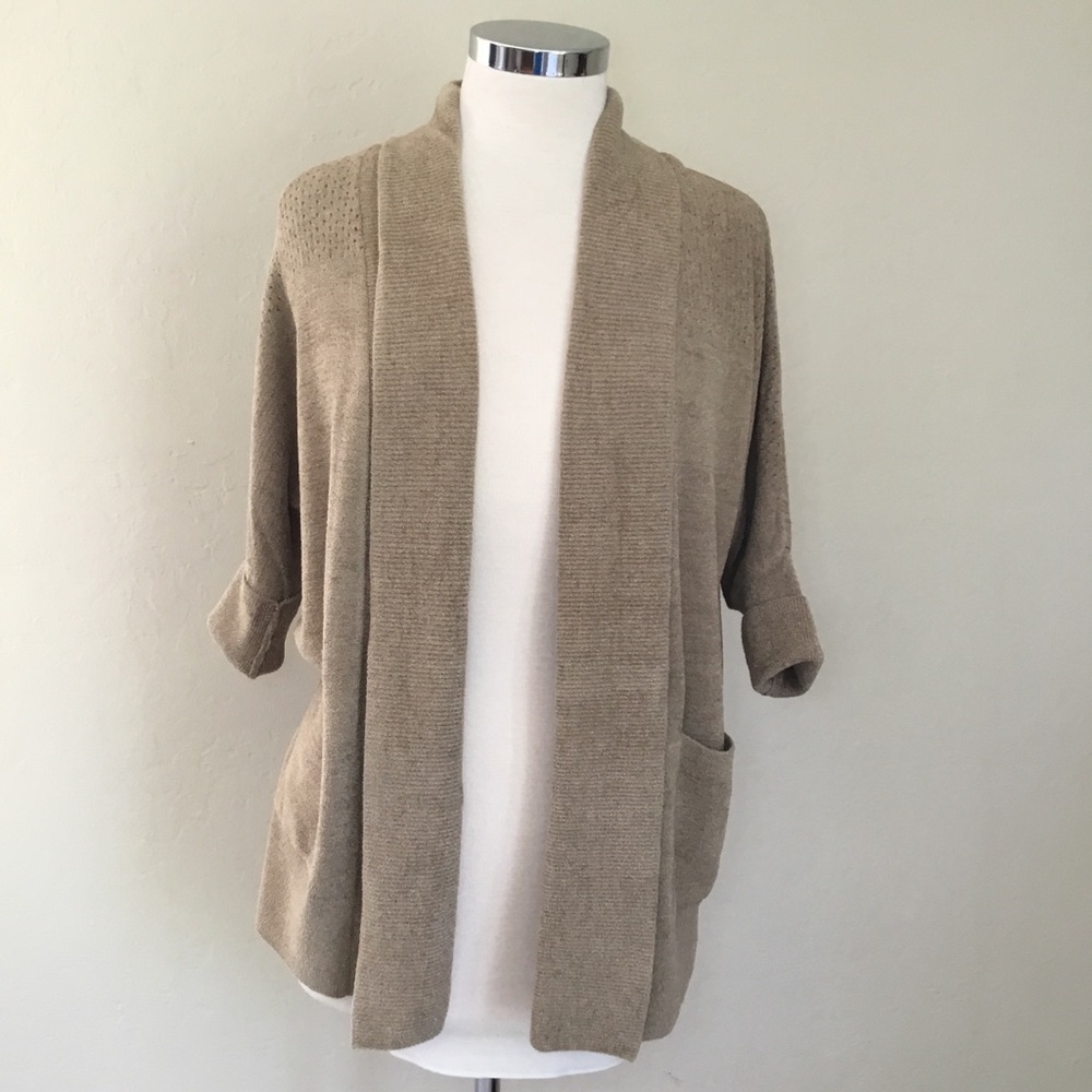 Barefoot Dreams CozyChic Ultra Lite Knit Pointelle Cardigan - Size XXS/XS
